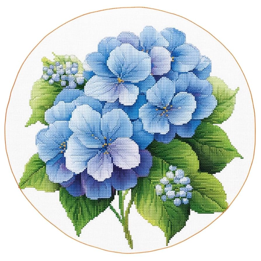 hydrangeaオーダーページ hydrangeaオーダーページ Blue Hydrangea in Natural Wrap